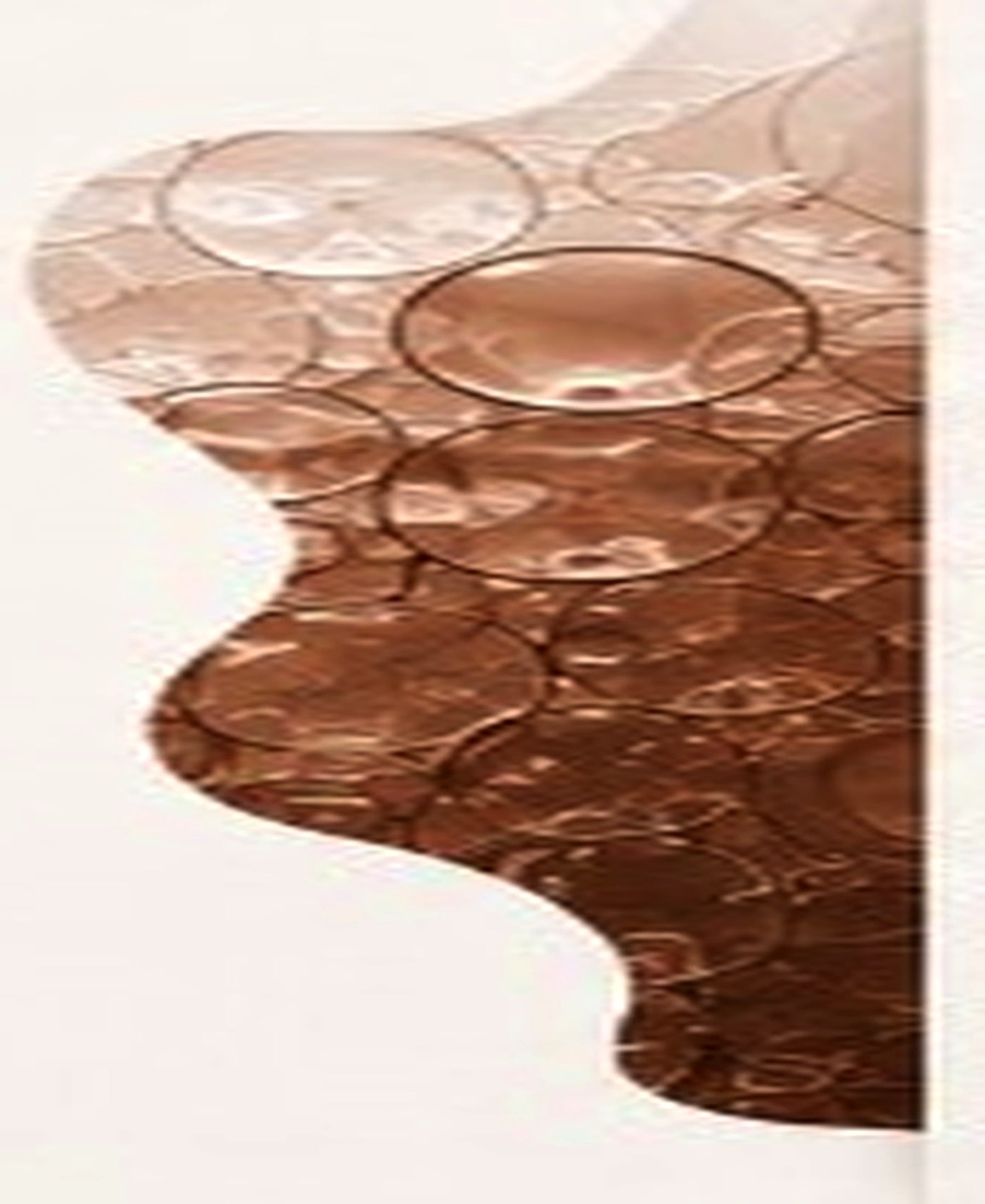 Texture organique éditoriale évoquant une matière observée par couches.