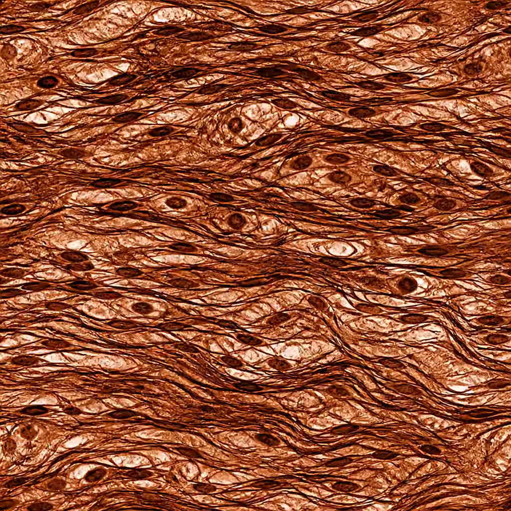 Texture éditoriale évoquant l’organisation de la peau, sans valeur clinique.